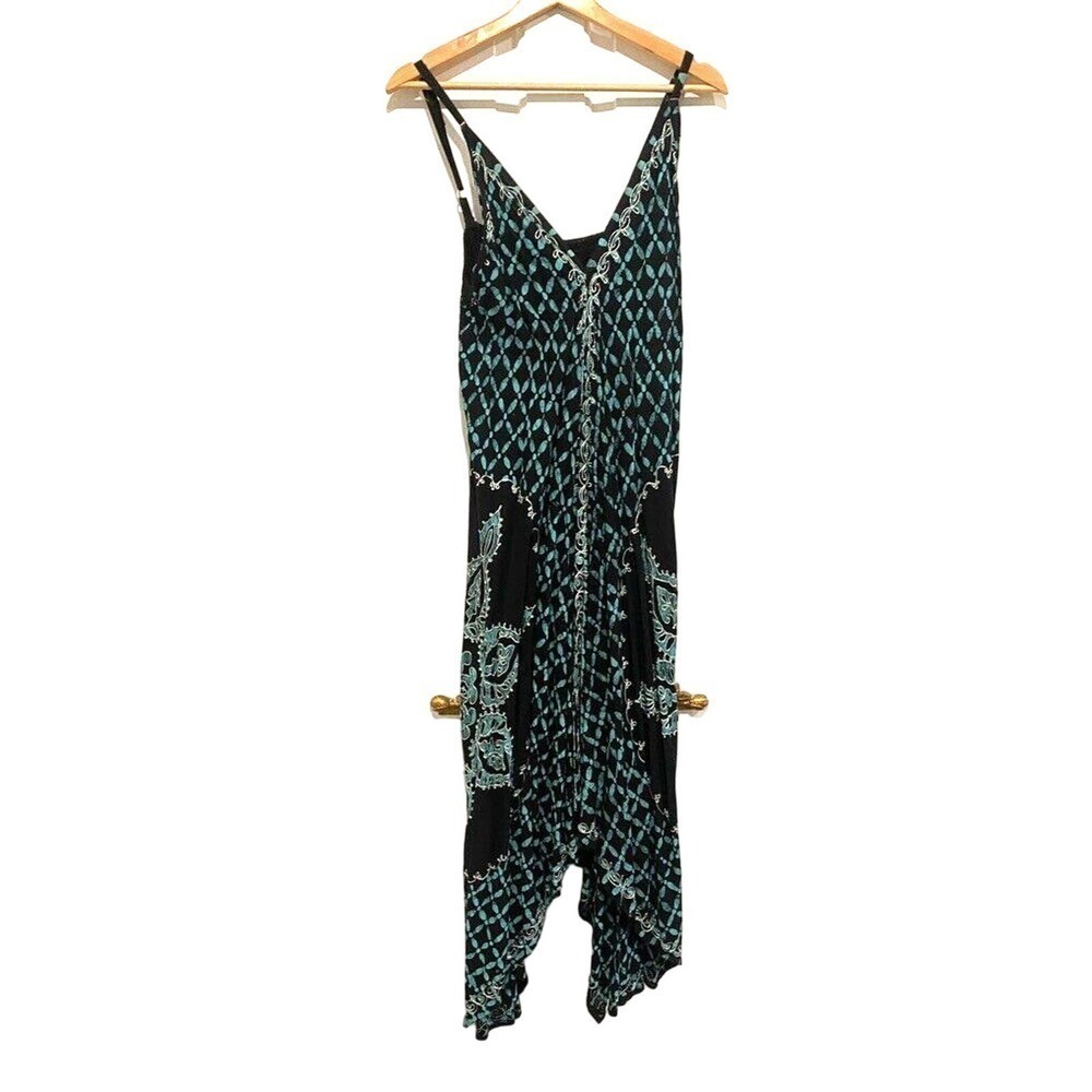 ADVANCE APPARELS WOMEN'S BOHEMIAN HALTER EMBROIDERED DRESS OS